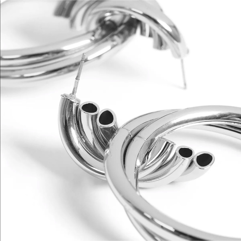 ❗️silver hopped earrings - Picture 4 of 4